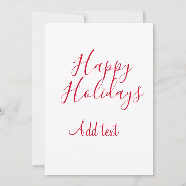 Cartão De Festividades Feliz feriado natalino simples mi (Frente)