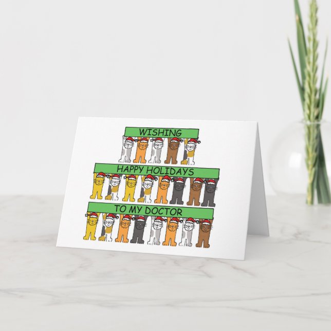 Cartão De Festividades Feliz feriado para o meu médico (Frente)