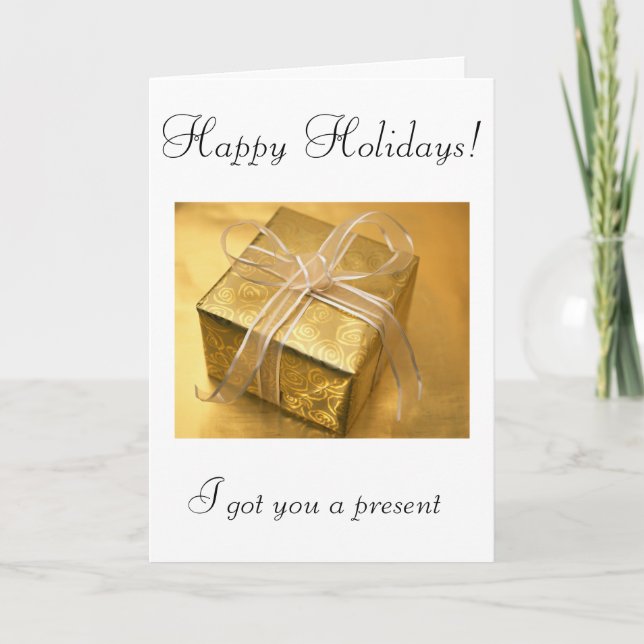 Cartão De Festividades Feliz feriado! (Saudações da Agência) (Frente)