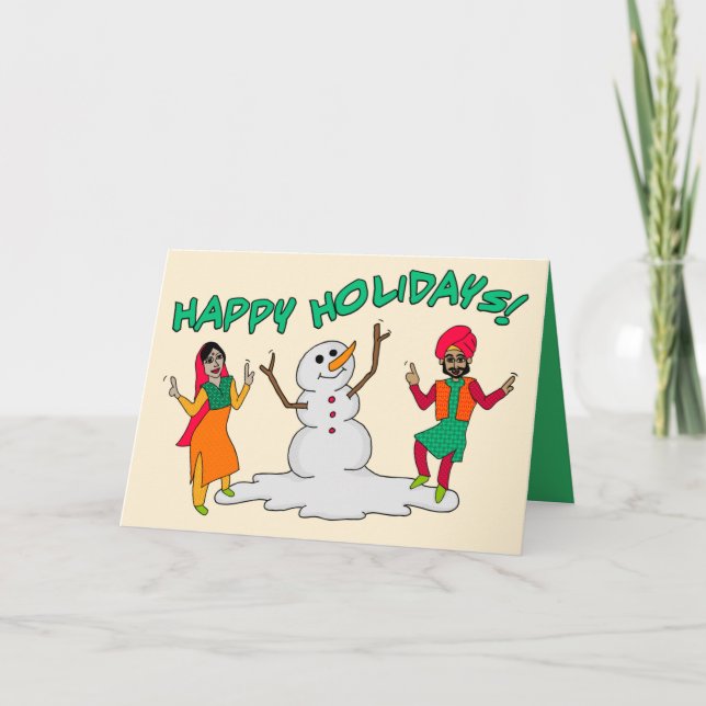 Cartão De Festividades Feliz Férias! (Frente)