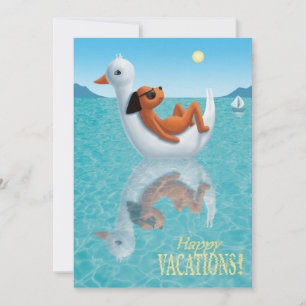Cartão De Festividades Feliz Férias!
