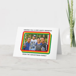 Cartão De Festividades Feliz Foto de Família no Kwanzaa