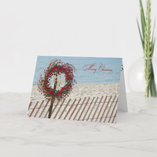 Cartão De Festividades Feliz Frota de Natal com Starfish