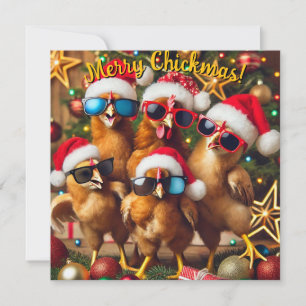 Cartão De Festividades Feliz Galinhatmas