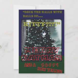 Cartão De Festividades Feliz Gatmas 