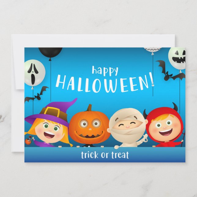 Cartão De Festividades Feliz Halloween (Frente)