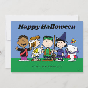 Cartão De Festividades Feliz Halloween   A Turma do Terror