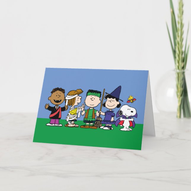 Cartão De Festividades Feliz Halloween | A Turma do Terror (Frente)