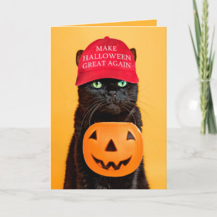 Cartão De Festividades Feliz Halloween Faça o Halloween Grande Novamente