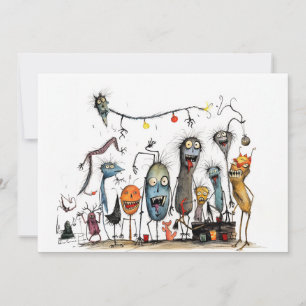 Cartão De Festividades Feliz Halloween, Monstro!