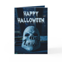 Feliz Halloween para qualquer fotografia de crânio