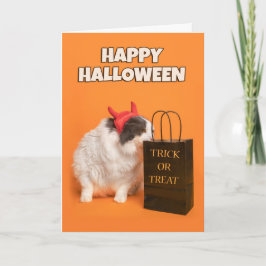Cartão De Festividades Feliz Halloween para qualquer gato vestido 