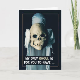 Cartão De Festividades Feliz Halloween para qualquer humor de ghoul sinis