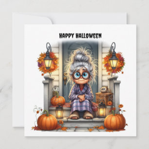 Cartão De Festividades Feliz Halloween pessoa