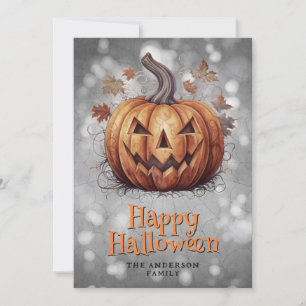 Cartão De Festividades Feliz Halloween Spooky Pumpkin