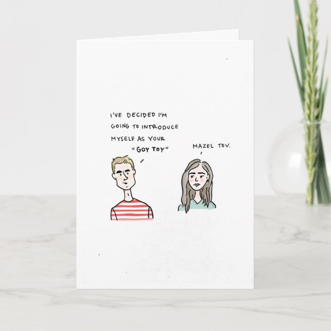 Cartão De Festividades Feliz Hannukah para você e seu brinquedo (Frente)