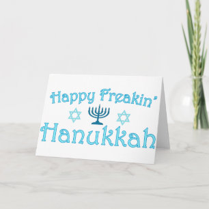 Cartão De Festividades feliz hanukkah