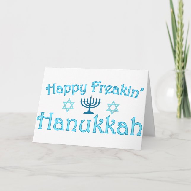 Cartão De Festividades feliz hanukkah (Frente)