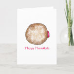 Cartão De Festividades Feliz Hanukkah Chanukah Jelly Rosquinha Sufganiyot<br><div class="desc">Apresenta uma ilustração original de uma rosquinha de gelatina tocada com açúcar em pó. Perfeito para Hanukkah! Esta ilustração Chanukah também está disponível em outros produtos. Não vê o que está procurando? Precisa de ajuda para a personalização? Entre em contato com Rebecca para ter algo projetado só para você.</div>