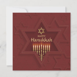 Cartão De Festividades Feliz Hanukkah Elegant