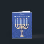 Cartão De Festividades Feliz Hanukkah Menorah<br><div class="desc">Cartão de design de fotografias Feliz Hanukkah Menorah</div>