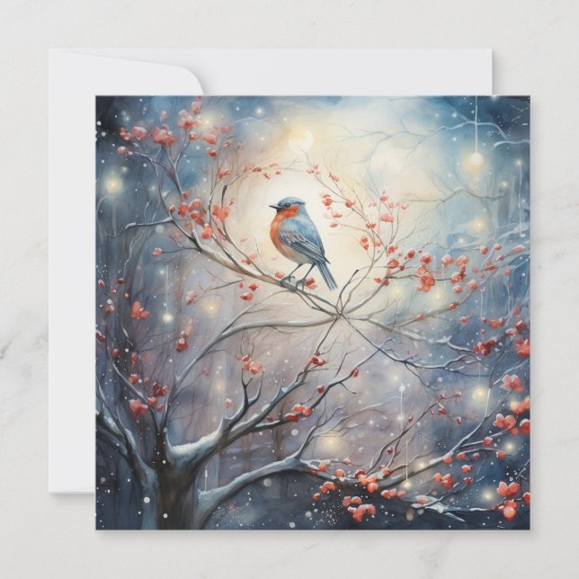 Cartão De Festividades Feliz Harmonia de Natal (Frente)