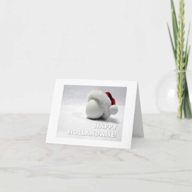 Cartão De Festividades Feliz Hollandaise! (Frente)