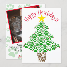 Cartão De Festividades Feliz Howlidays A Vara Diversão Imprime Foto Da Ár