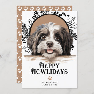 Cartão De Festividades Feliz Howlidays Havanese Dog Natal