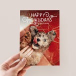Cartão De Festividades Feliz Howlidays | Pet Photo<br><div class="desc">Espalhe alegria nesta temporada com este design de "Feliz Feliz Feliz Feliz Feliz Hábitos" com uma foto de cheio para mostrar seu bebê de pele.</div>