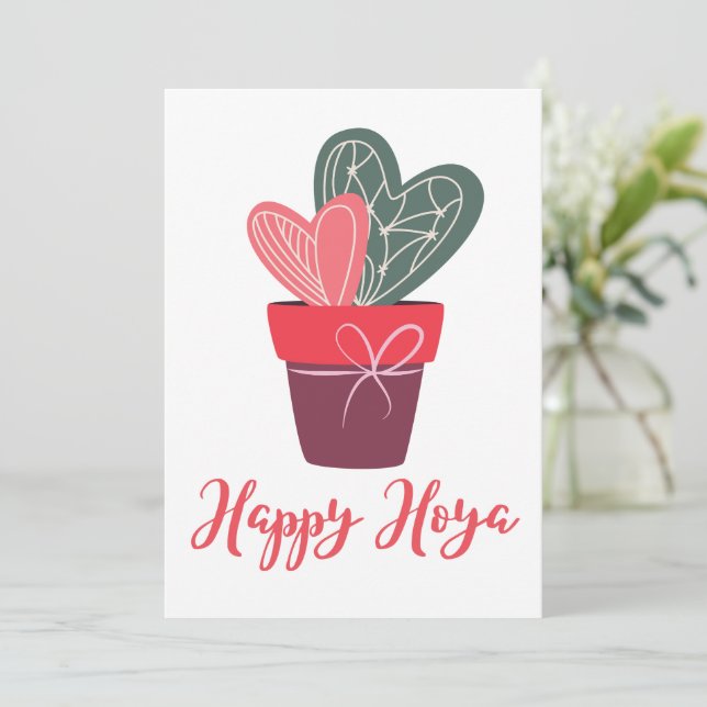 Cartão De Festividades Feliz Hoya Amor Fofo Dia dos Namorados Romântico (Em pé/Frente)