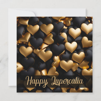 Cartão De Festividades Feliz Lupercália Corações de Amor Padrão Dia dos N