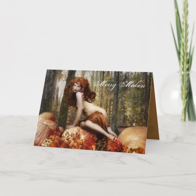 Cartão De Festividades Feliz Mabon (Frente)