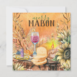 Cartão De Festividades Feliz Mabon Fall Equinox Celular Wicca Altar