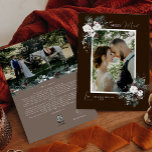 Cartão De Festividades Feliz Marrom Greenery Vintage Retrato Casado<br><div class="desc">Bem-vindos ao nosso encantador design de Cartão de Feriado Portrait Portrait Holiday, Feliz Brown Greenery Vintage, onde o charme vintage encontra elegância moderna. Este design apresenta uma intricada aquarela verde e caligrafia sutilmente elegante com simples tipografia, capturando a essência do conforto tradicional e do núcleo de chalé rústico. Com um...</div>