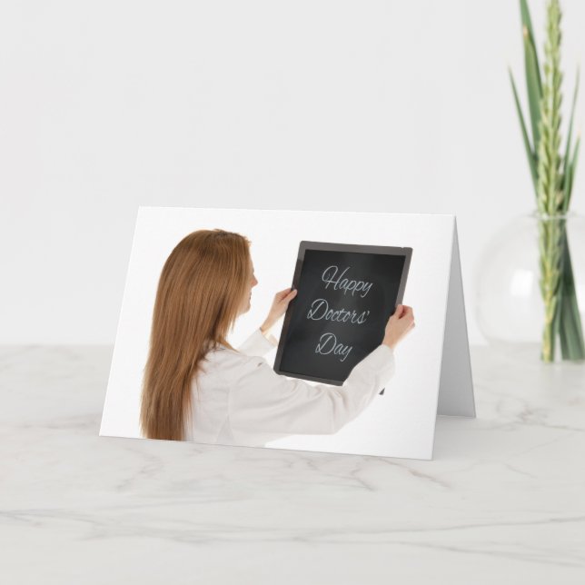 Cartão De Festividades Feliz Médica do Dia dos Médicos, com Xray (Frente)