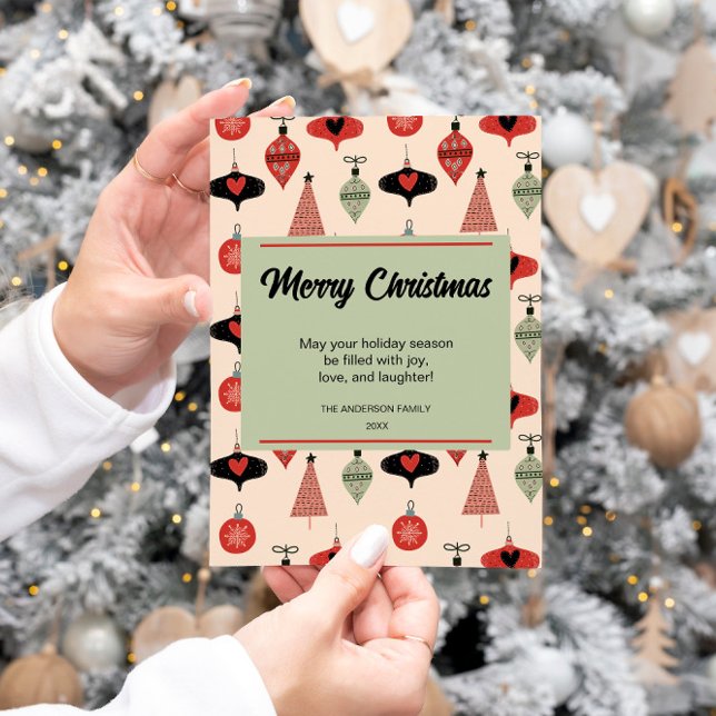 Cartão De Festividades Feliz Meio século de Natal Moderno (Criador carregado)