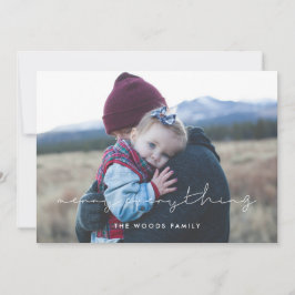 Cartão De Festividades Feliz Mínima Manuscrita Tudo Foto