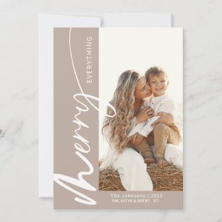 Cartão De Festividades Feliz Minimalista Tudo Foto Natal