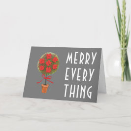 Cartão De Festividades Feliz Moderna Tudo Natal Típico