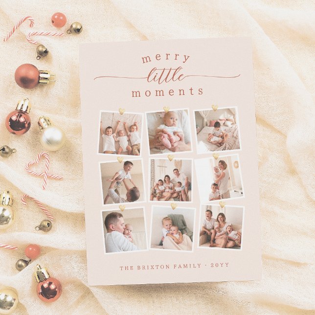 Cartão De Festividades Feliz Momento 9 Foto Colagem Natal (Criador carregado)