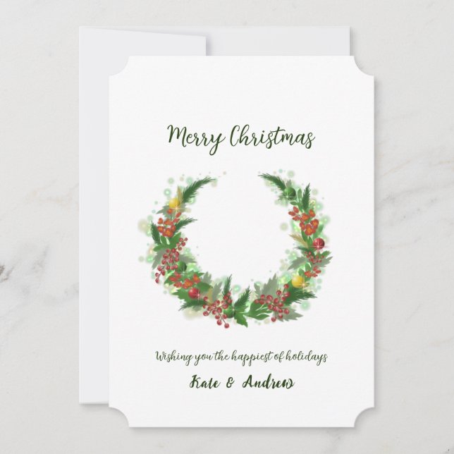 Cartão De Festividades Feliz Natal (Frente)