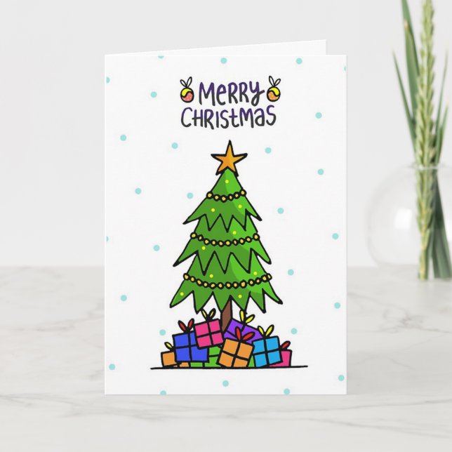 Cartão De Festividades Feliz Natal (Frente)