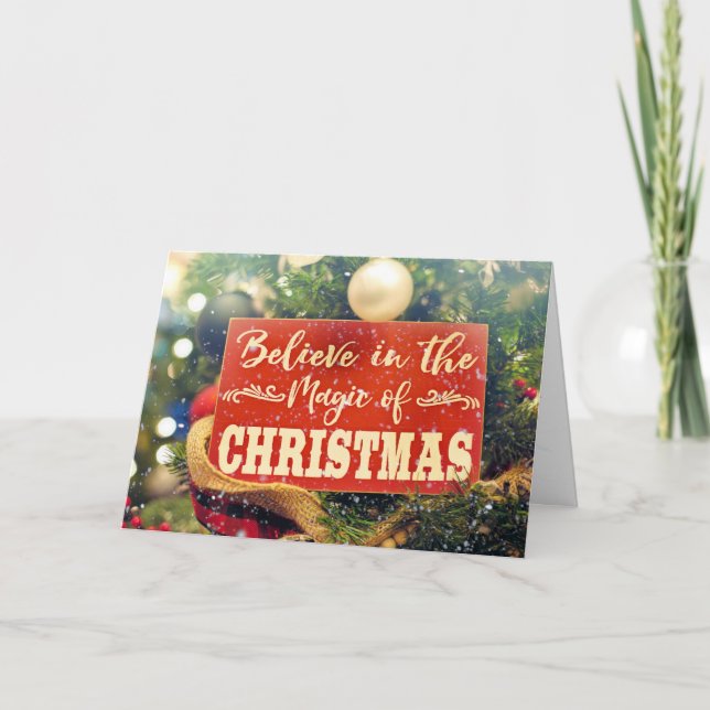 Cartão De Festividades Feliz Natal (Frente)