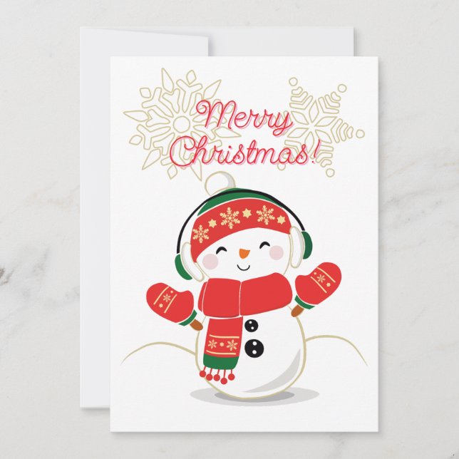 Cartão De Festividades Feliz Natal (Frente)