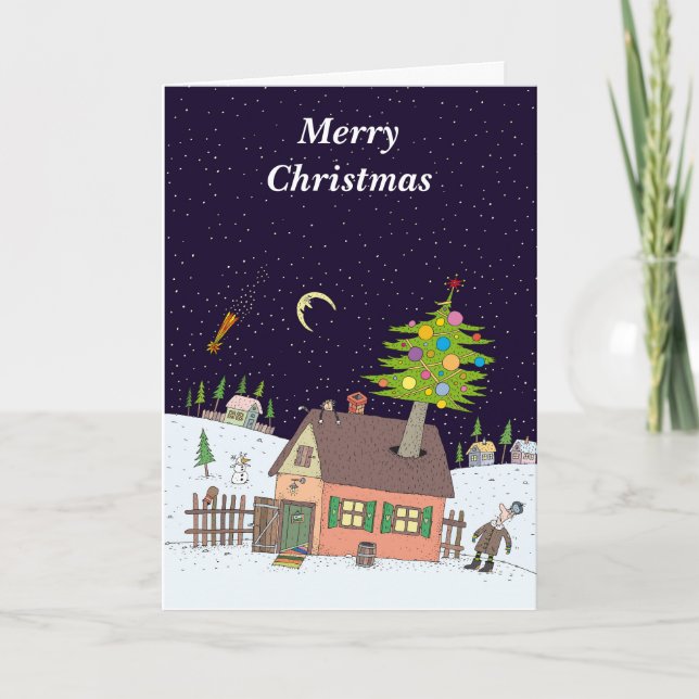 Cartão De Festividades Feliz Natal (Frente)
