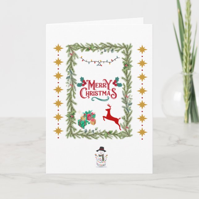 Cartão De Festividades Feliz Natal (Frente)