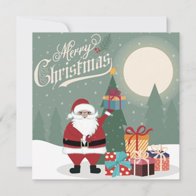 Cartão De Festividades Feliz Natal (Frente)