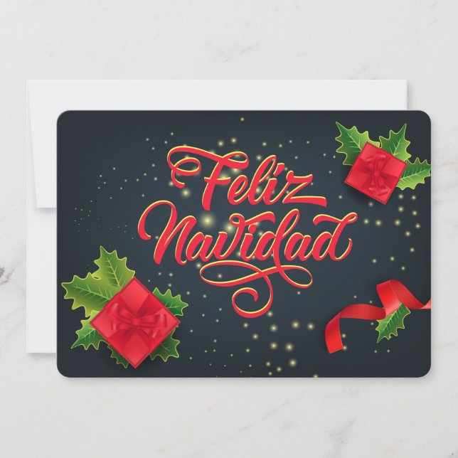 Cartão De Festividades Feliz Natal (Frente)