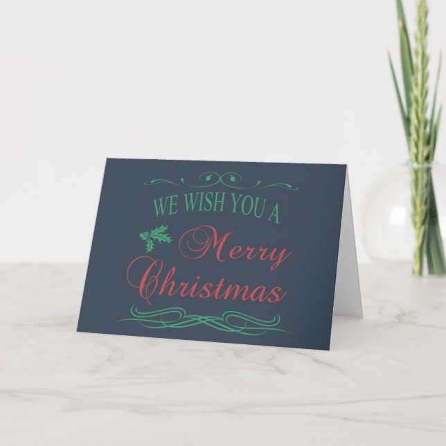 Cartão De Festividades Feliz Natal (Frente)